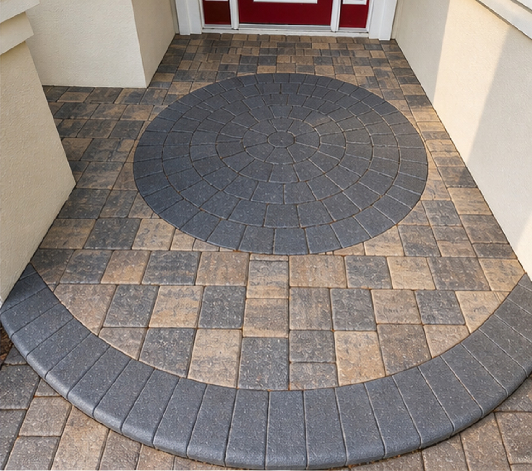 Driveway apron before restoration